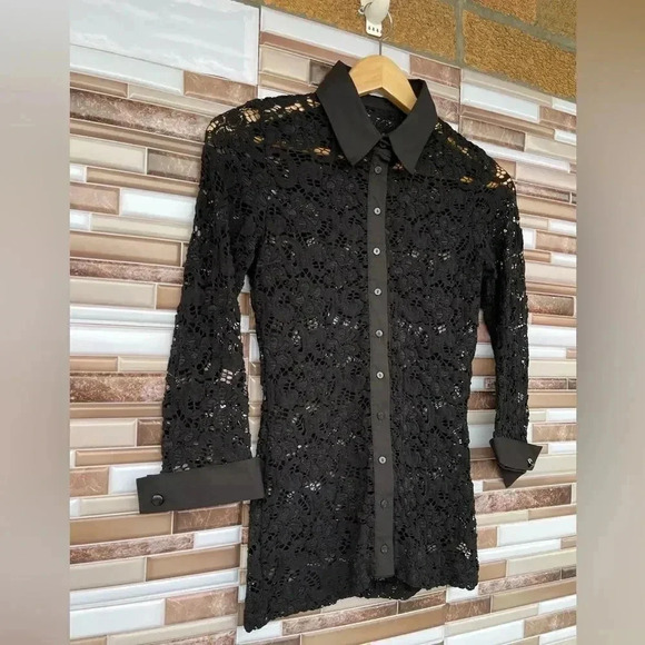 ANNE FONTAINE MELISSA SHIRT SIZE SMALL - Picture 3 of 11